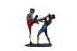 Preview: Muay Thai Figur rot blau Frontkick, XL